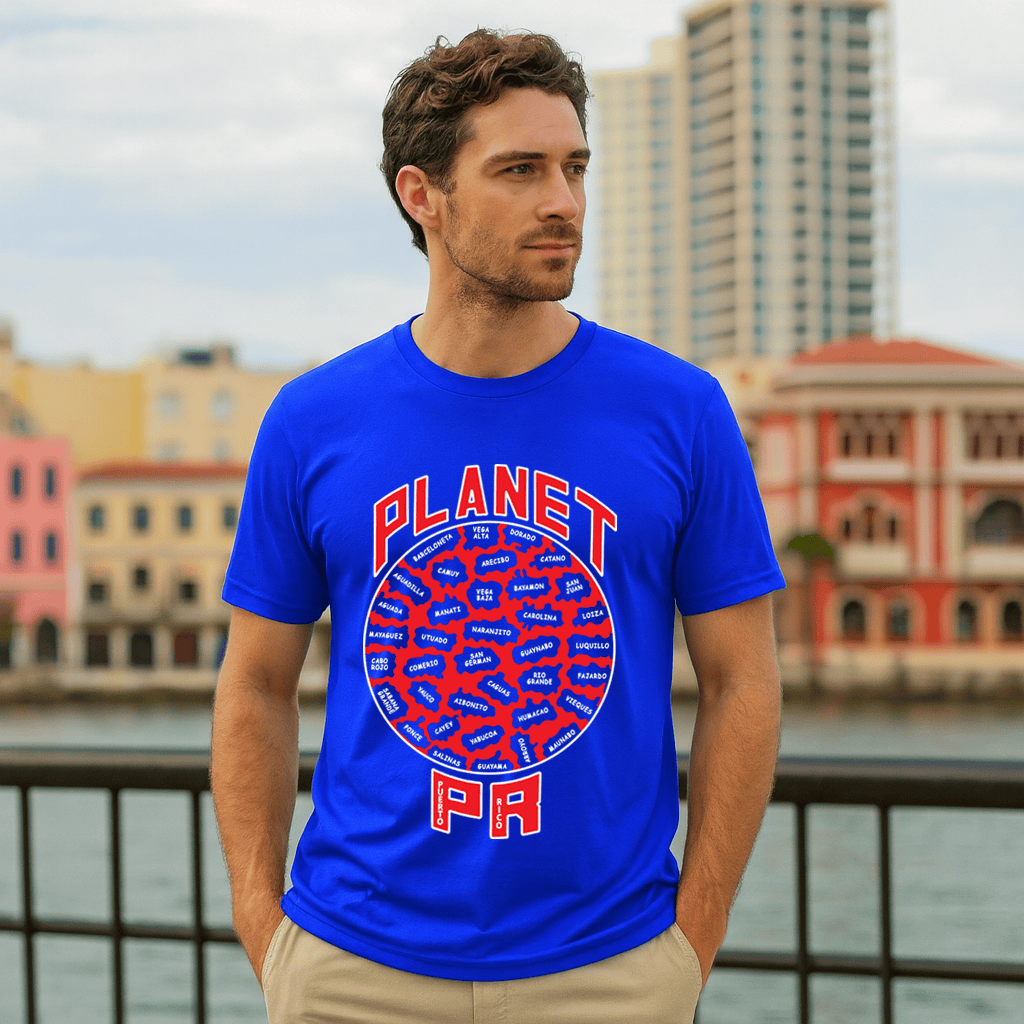 PR-Men-Royal-Blue.png Planet PR short sleeve - Image 1