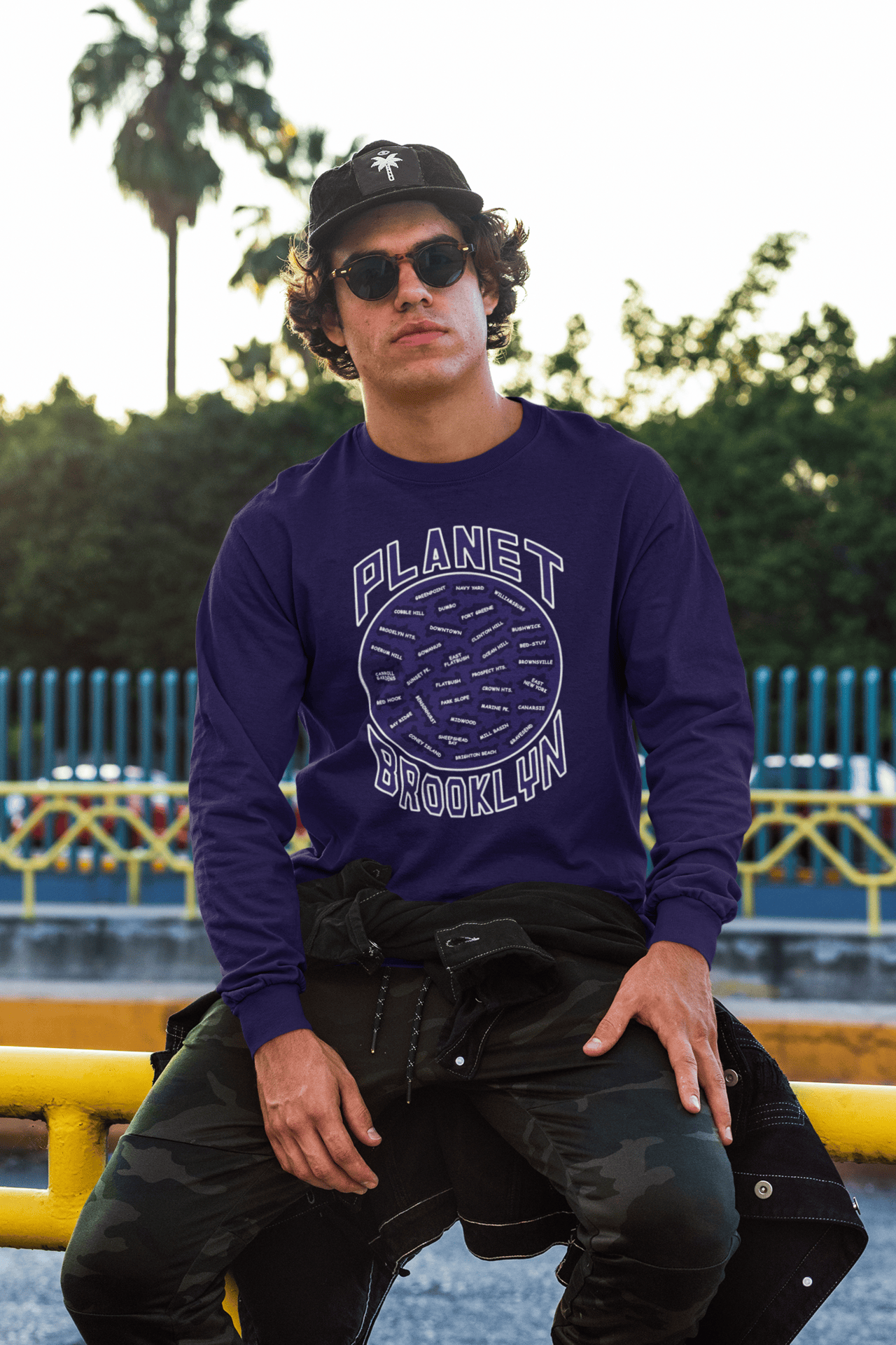 Planet-Brooklyn-NB-long-sleeve-man-with-sunglasses.png Planet Brooklyn Long Sleeve - Image 1